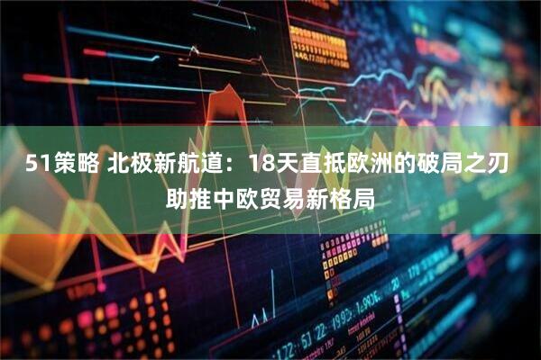 51策略 北极新航道：18天直抵欧洲的破局之刃 助推中欧贸易新格局